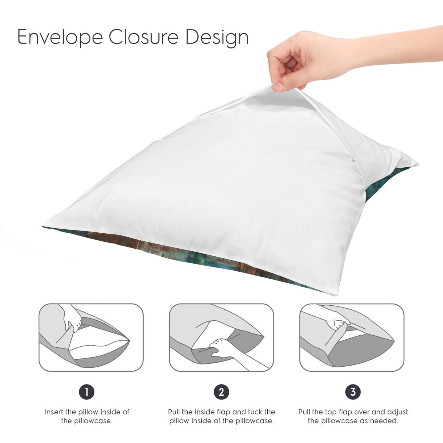 Baha Ranch turquoise Dreams Velvety Soft Pillow Case Made in America