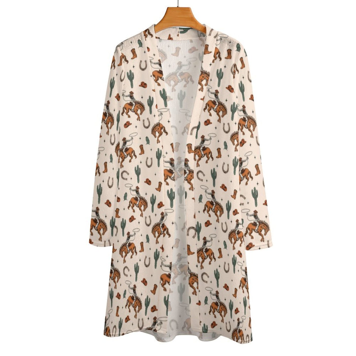 Rodeo Cowboy Print Cardigan