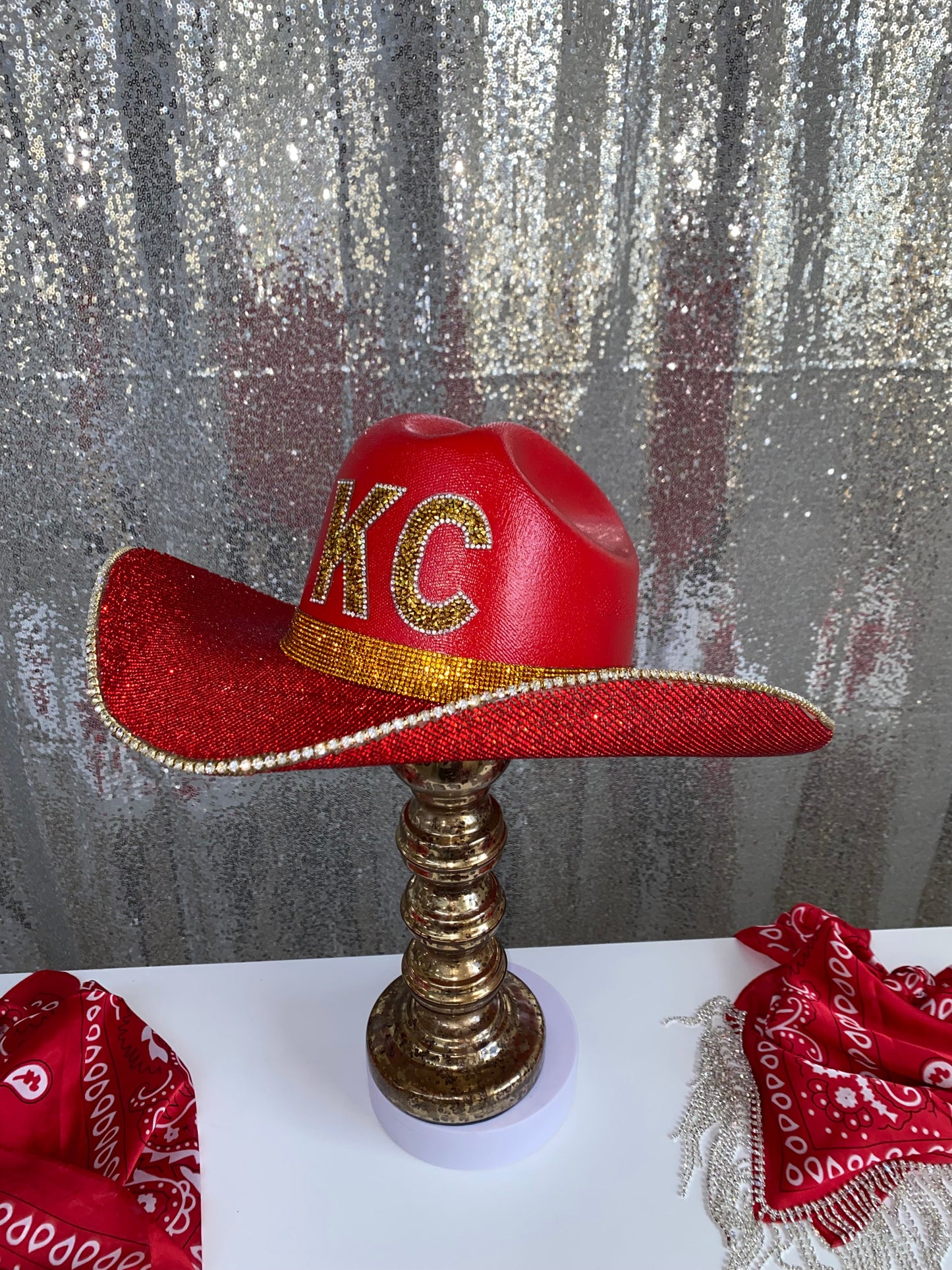 Rhinestone Cowgirl Kansas City Chiefs Hat
