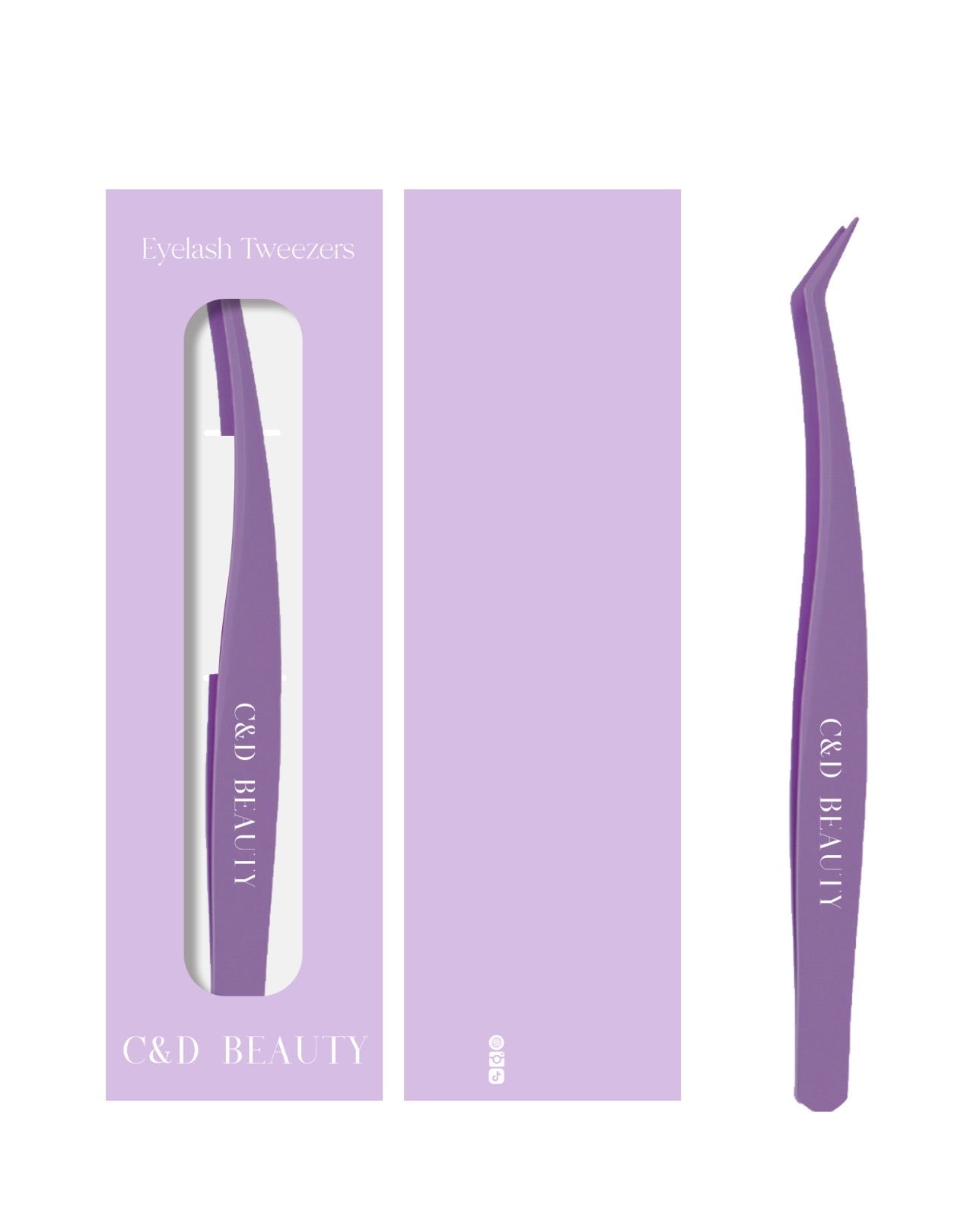 C & D Beauty Sleek & Stick-Free Tweezers