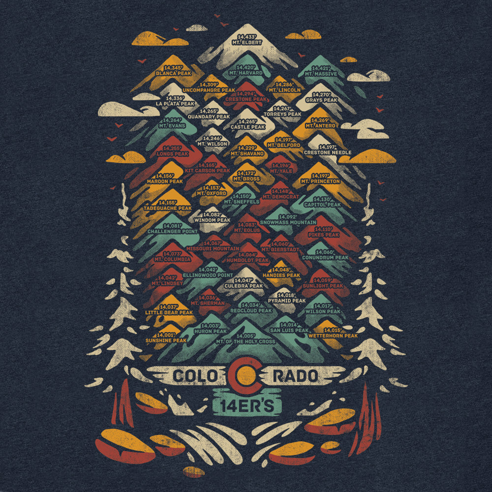 Unisex Colorado 14ers T-Shirt