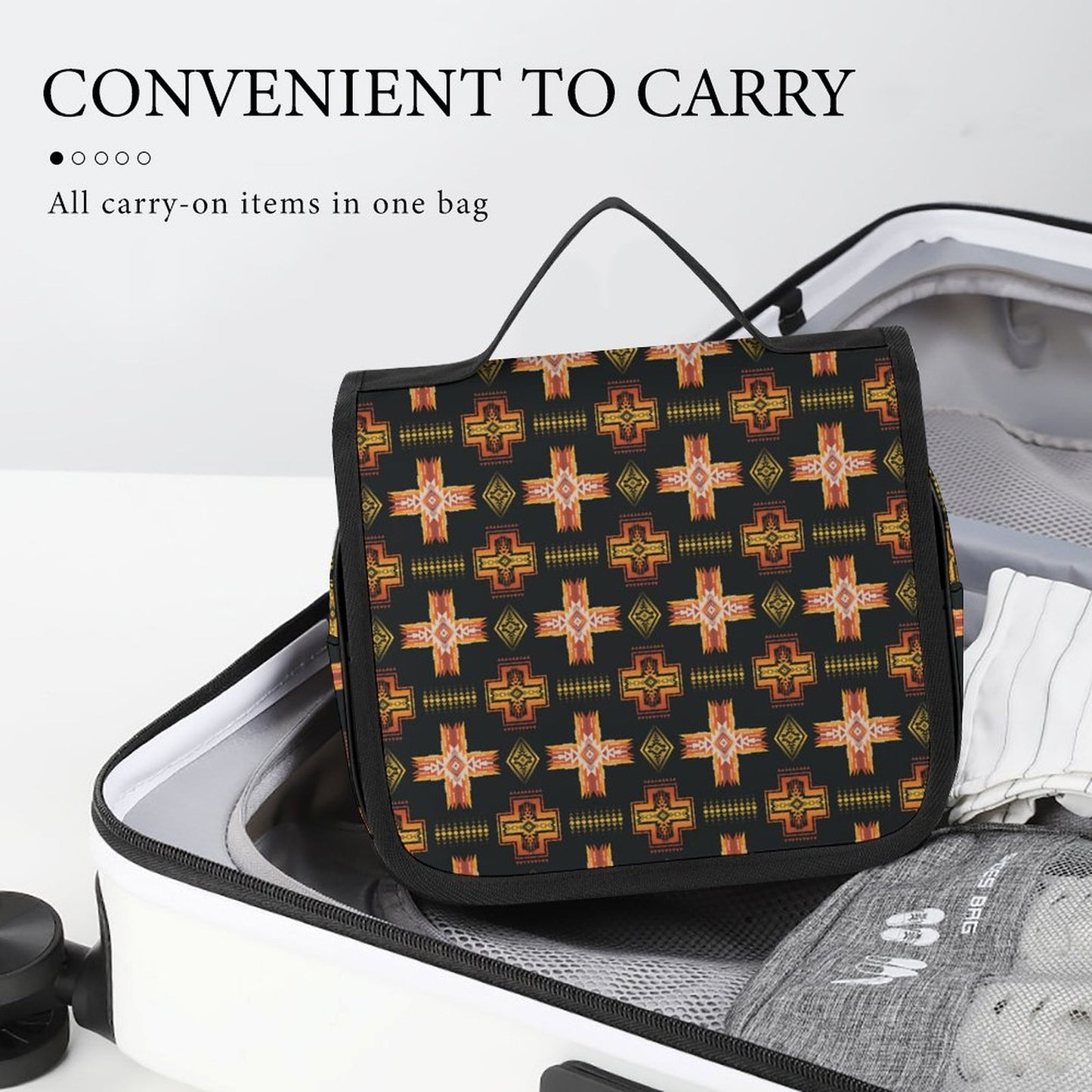 Fire Aztec Western Toiletry Travel Bag