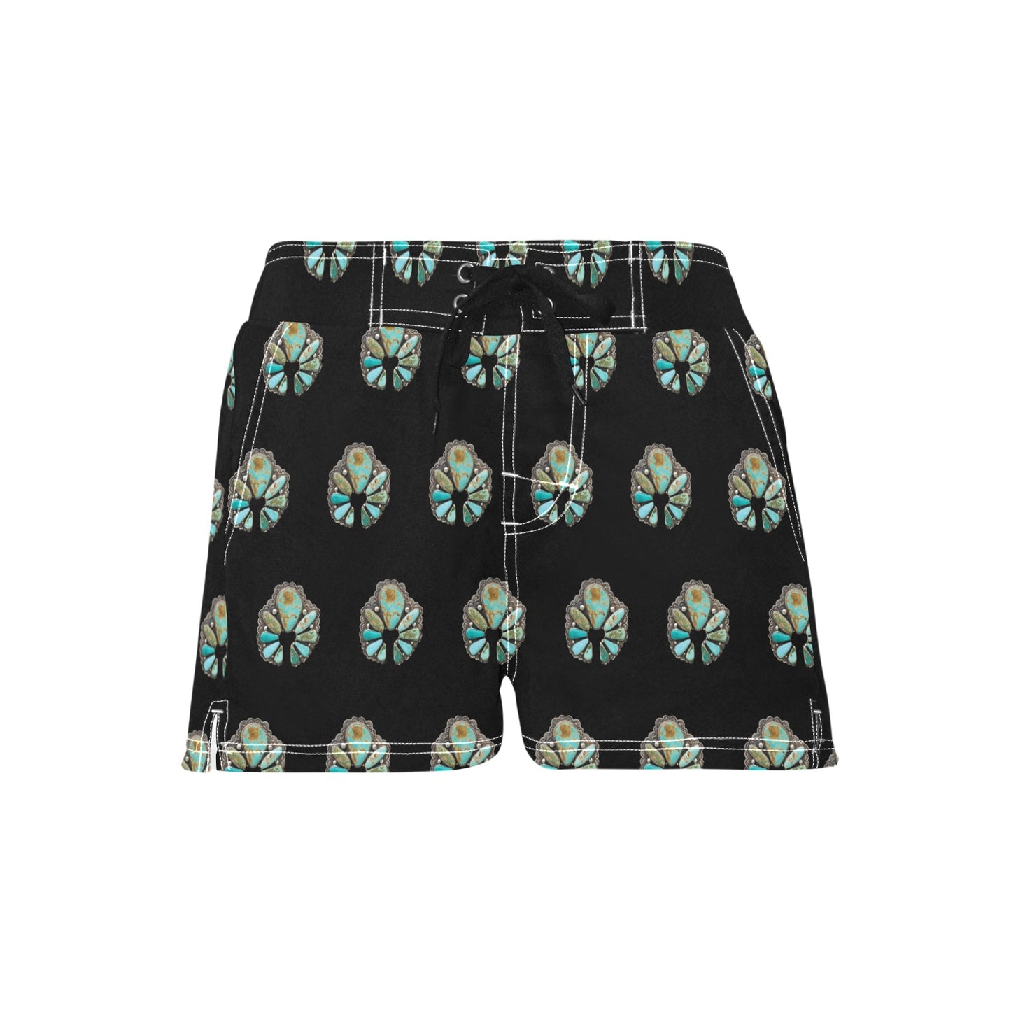 Women's Turquoise Naja Beach Board Shorts