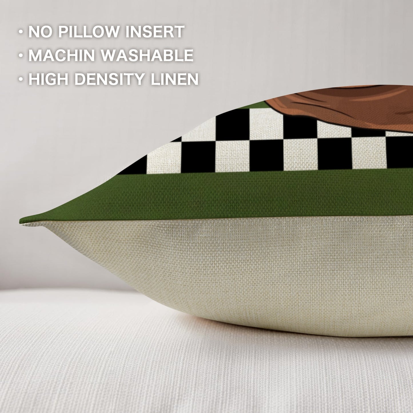 Basset Hound Throw Pillow Case Made in America