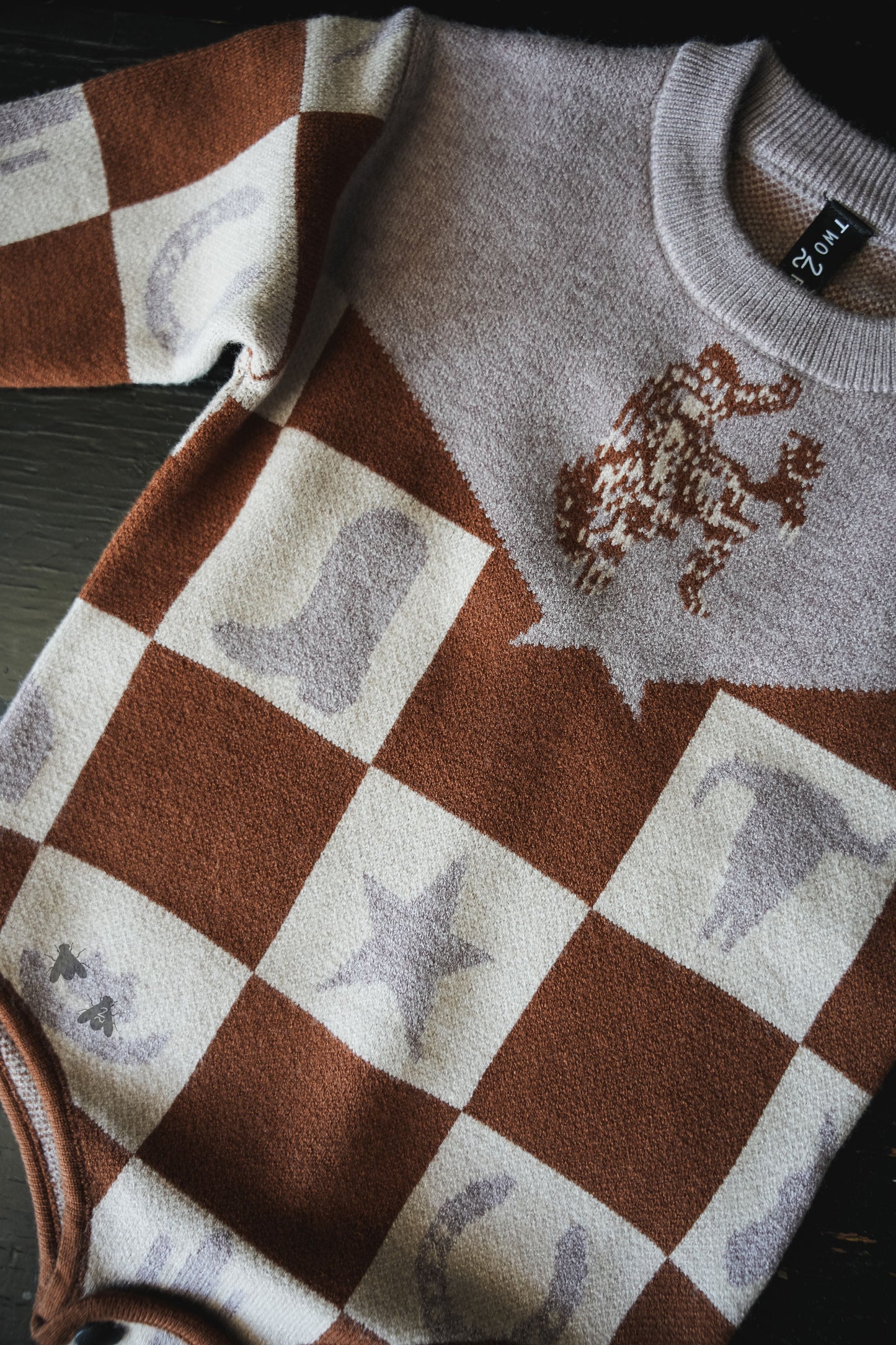 Wild Checkmate Infant Sweater