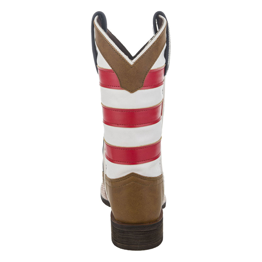TuffRider Youth American Flag Cowboy Western Boot
