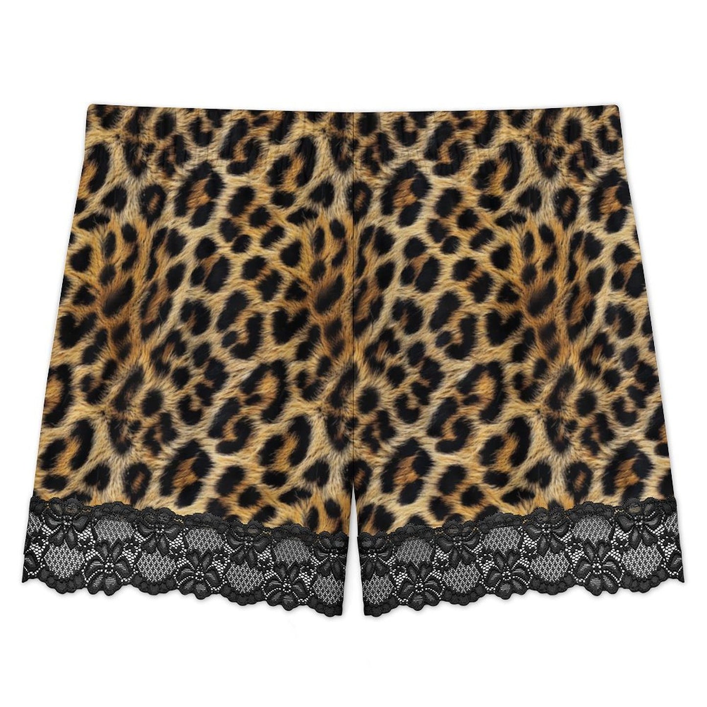Baha Ranch Leopard Print Lace Pajama Set