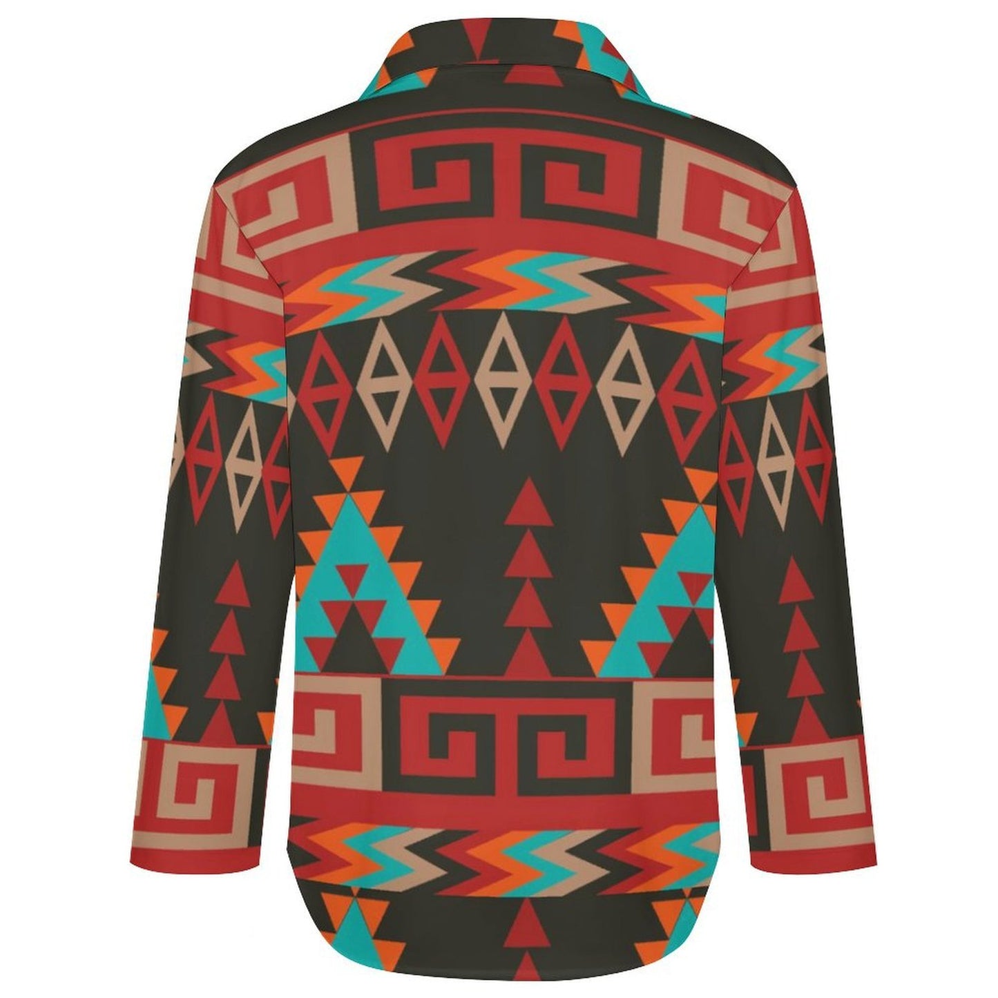 Baha Ranch Santa Fe Aztec Button Up Blouse