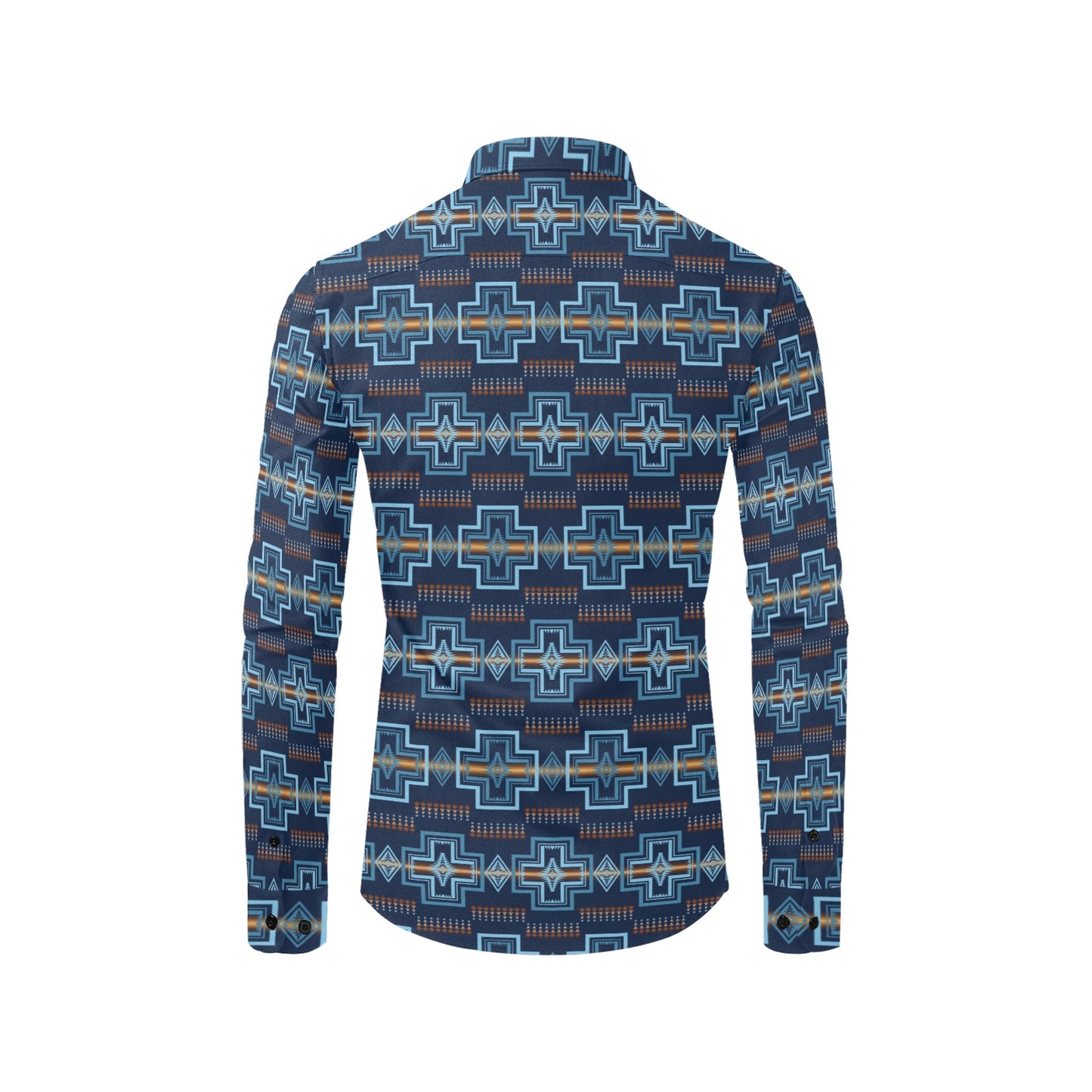 Blue Aztec Unisex Western Shirt