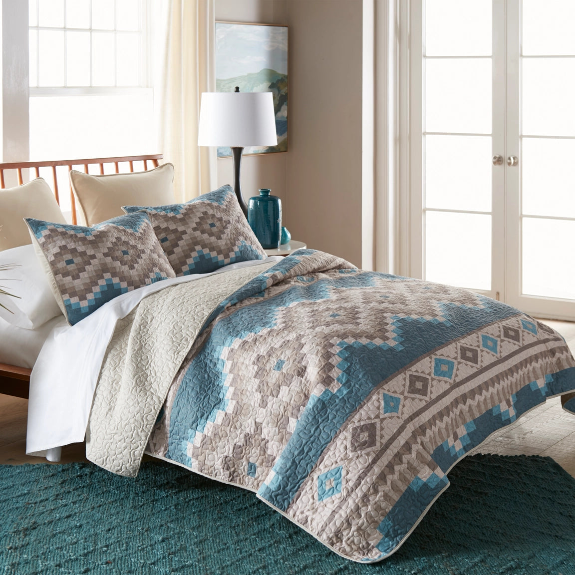 Turquoise Valley Bedding Set