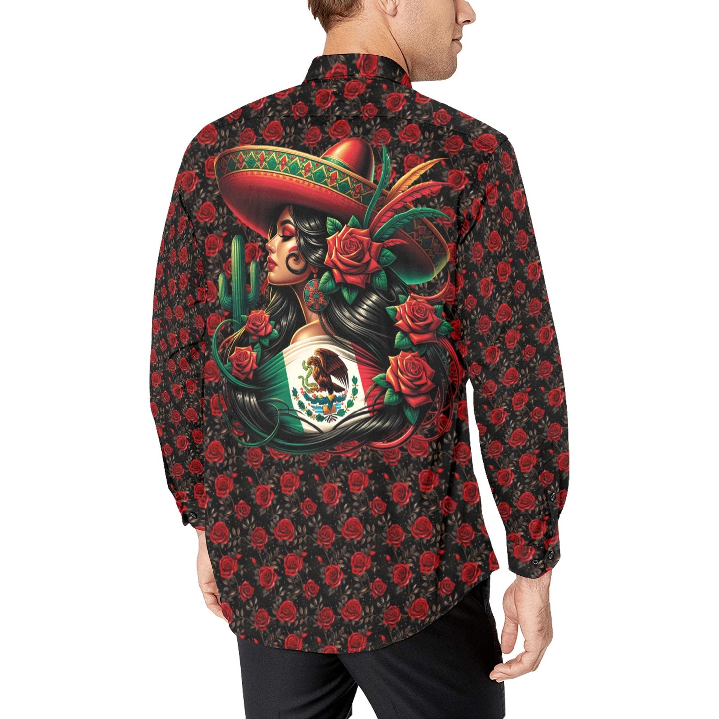 Colores de Mexico La Senorita Button Up Shirt