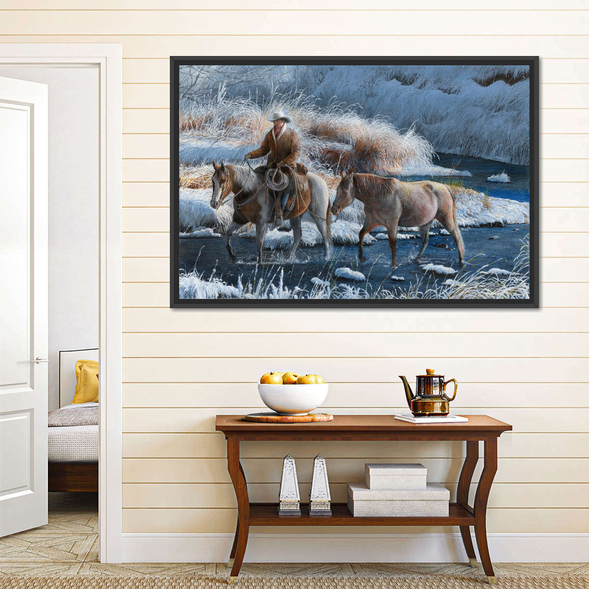 Cowboy Heading Home Wall Art