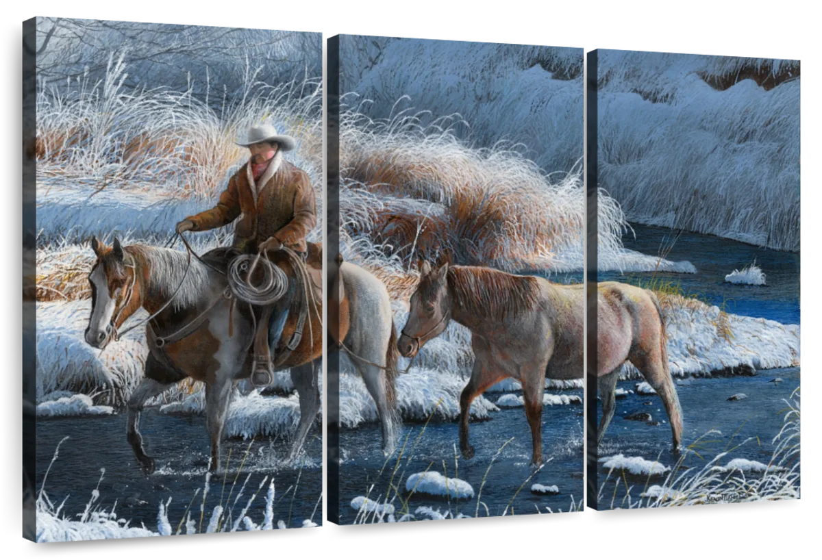 Cowboy Heading Home Wall Art