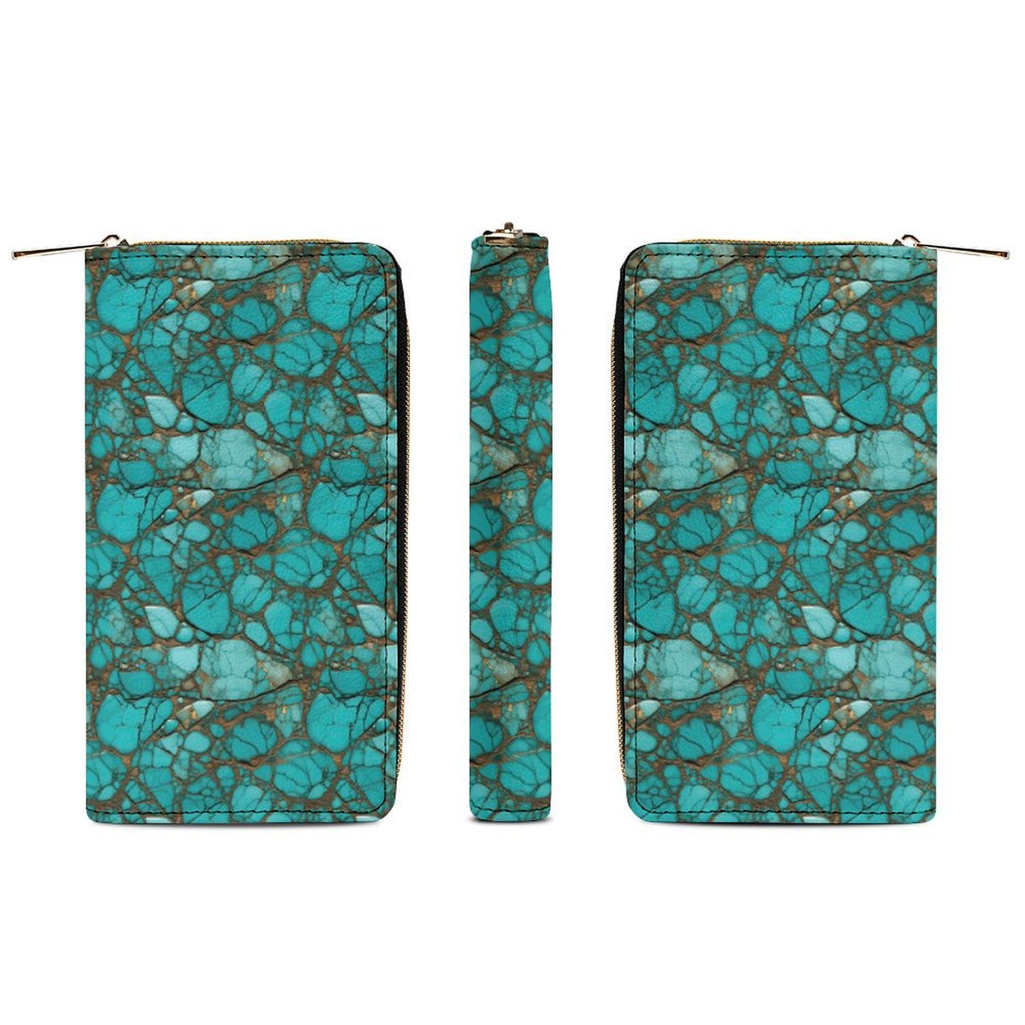 All Turquoise Western Wallet