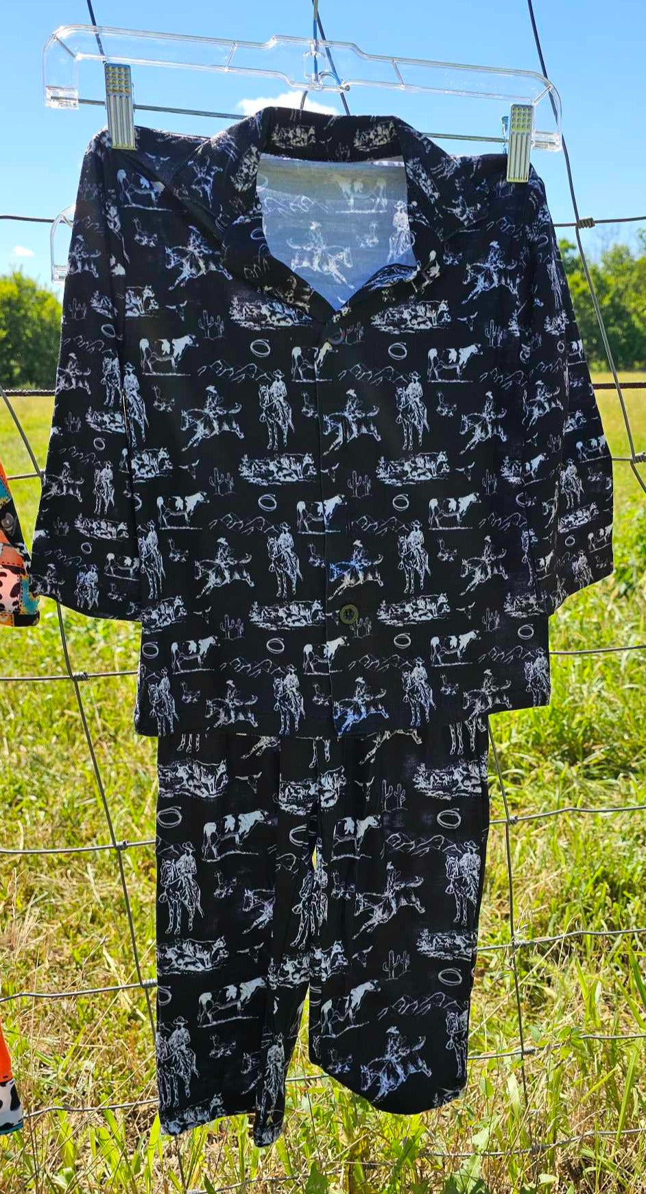 Ranch Life Girl's Western Pajama Set