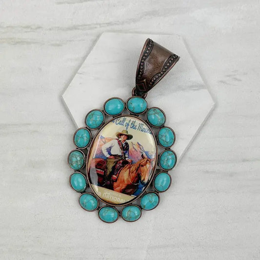 Vintage Cowgirl Pendant