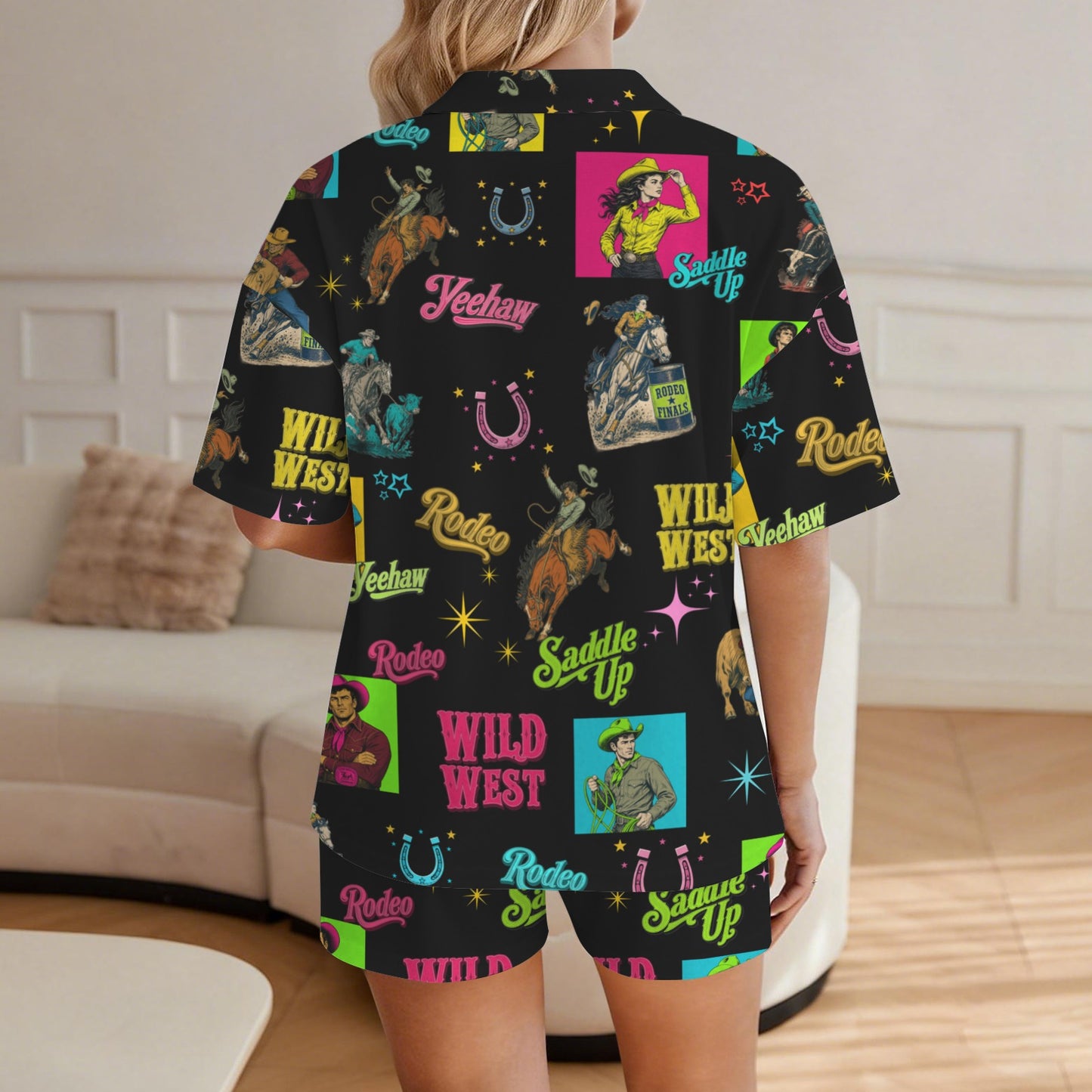 Baha Ranch The Last Roundup Short Pajama Set Made in America