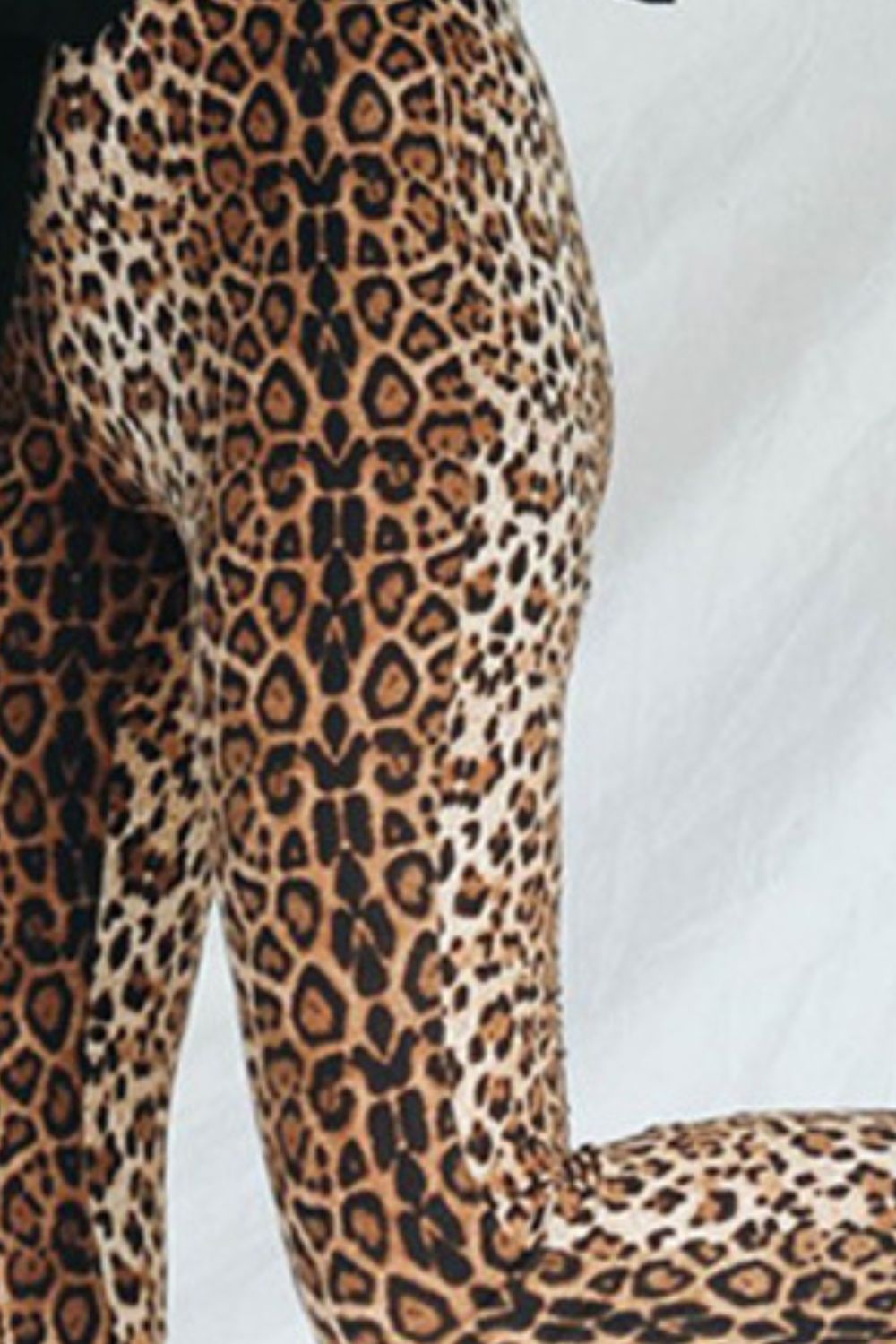 Leopard Print Flare Leg Pants 30" inseam