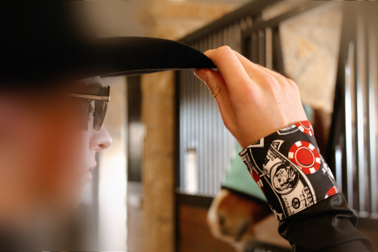 Mens Risky Business Pearl Snap Rodeo Unisex Shirt