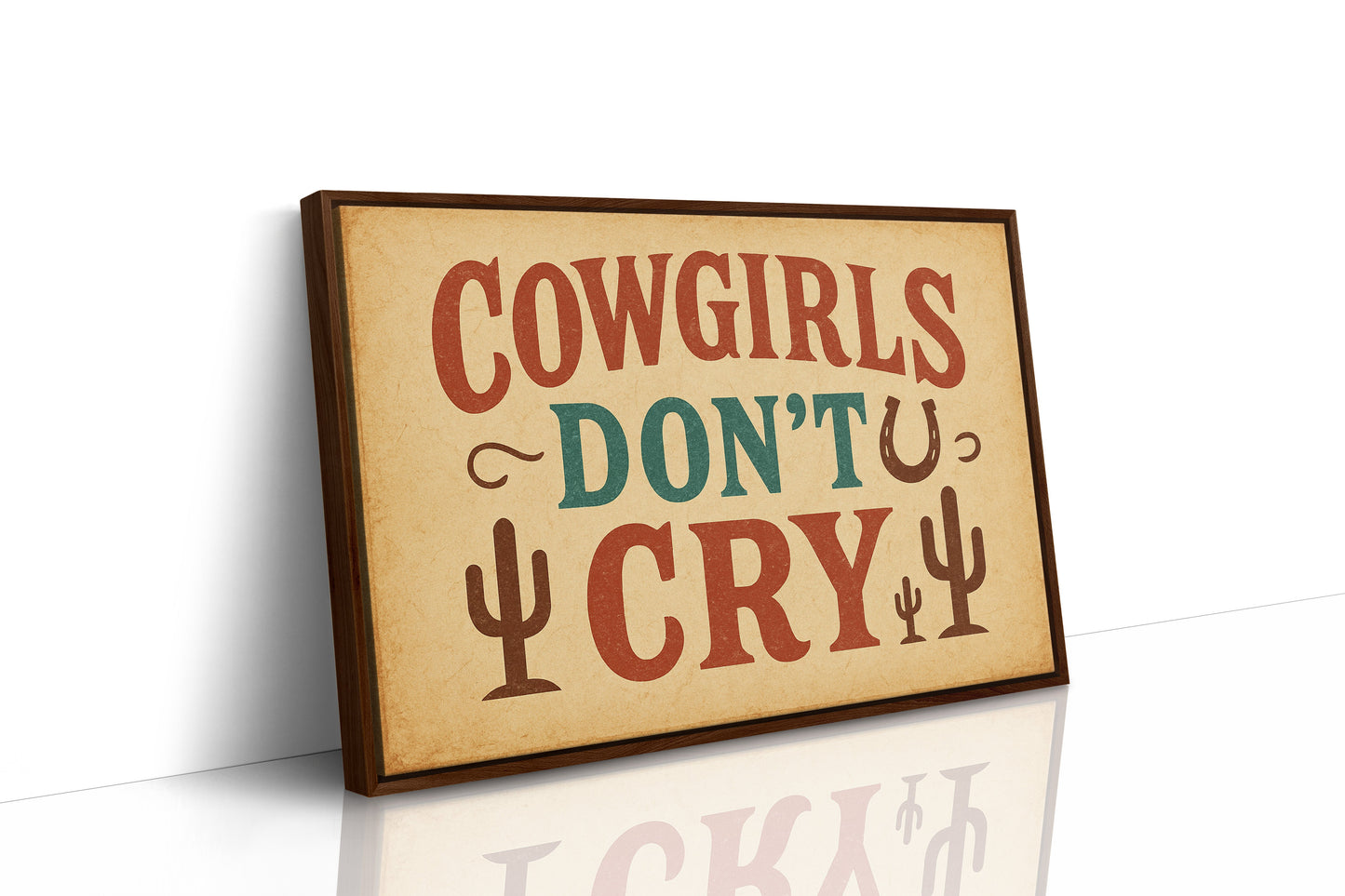 Cowgirls Don’t Cry Western Print