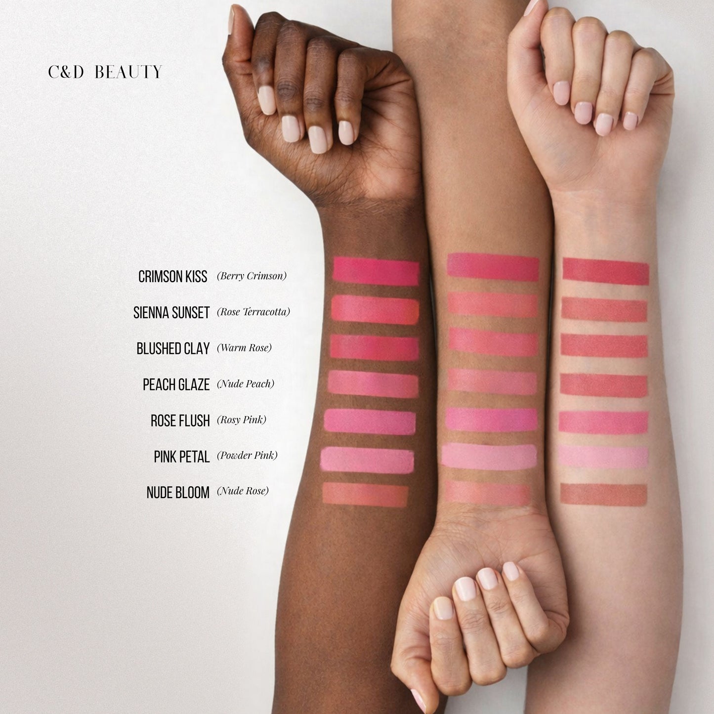 C & D Beauty Blush Sticks