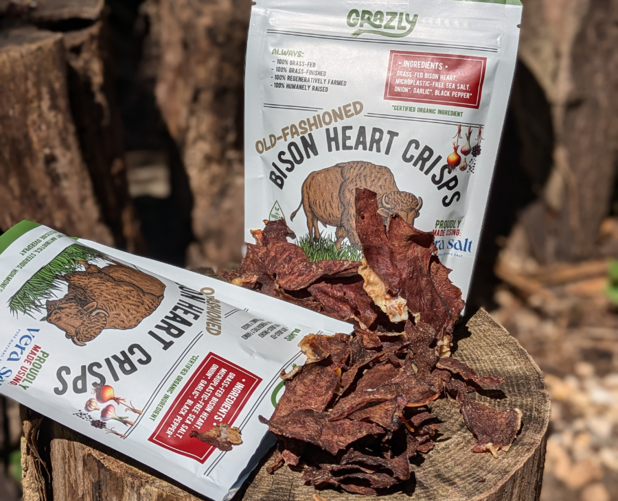 Grazly Bison Heart Crisp Variety Pack