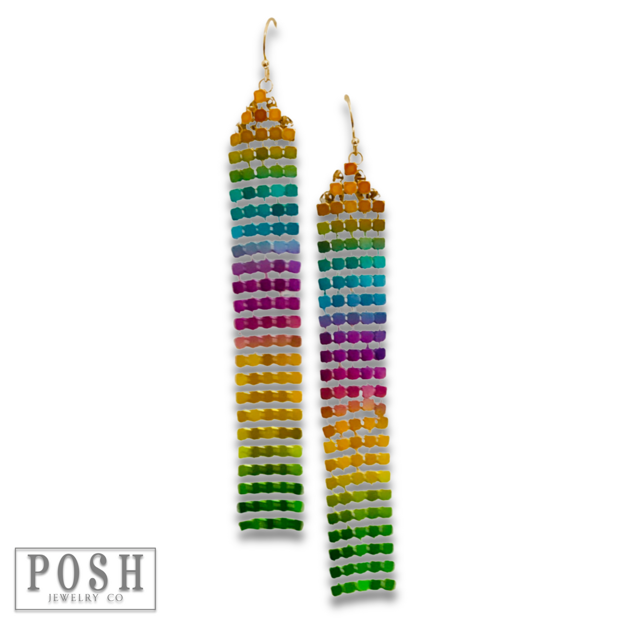 Pink Panache Mesh fringe earring - LC