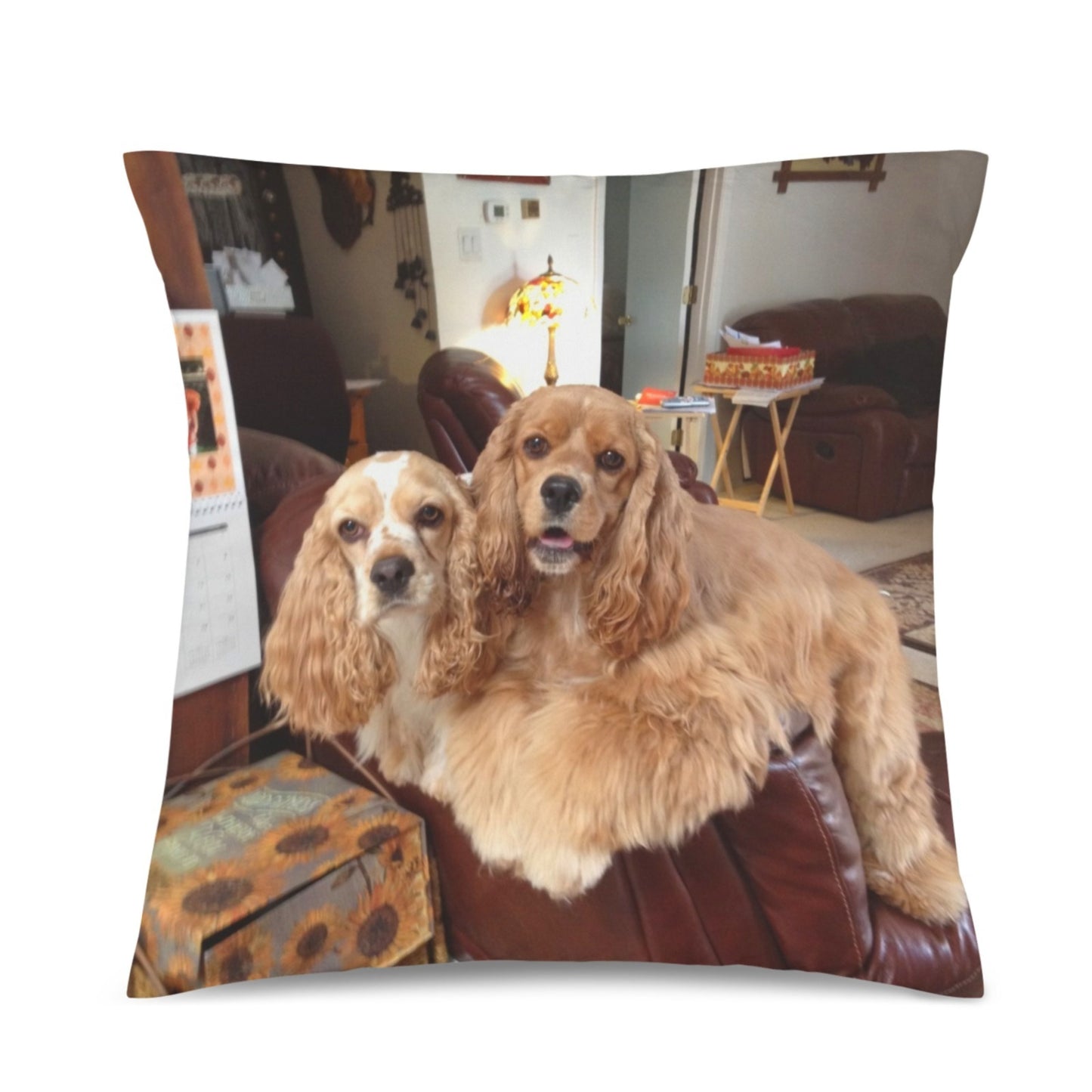 Customizable Pet Dog Cat Memorial Cockers Velvety Soft Pillow Case Made in America