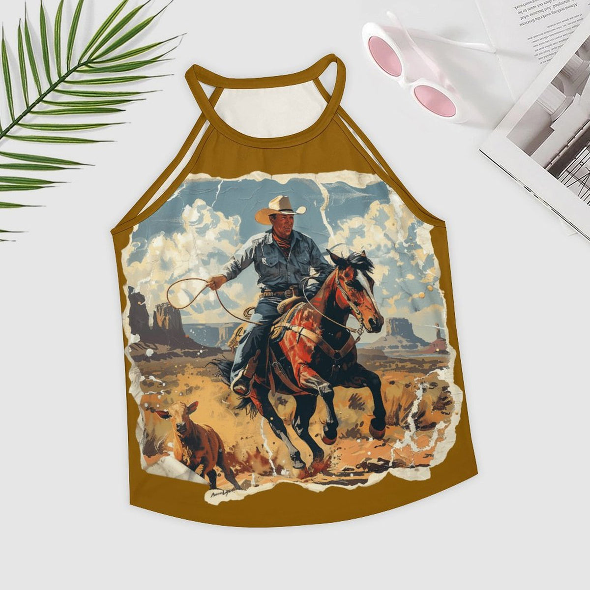 Baha Ranch Ranching Cowboy Western Tank Top
