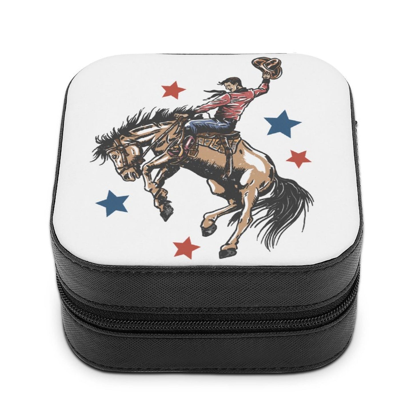 American Rodeo Bronc Rider Jewelry Case