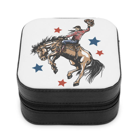 American Rodeo Bronc Rider Jewelry Case