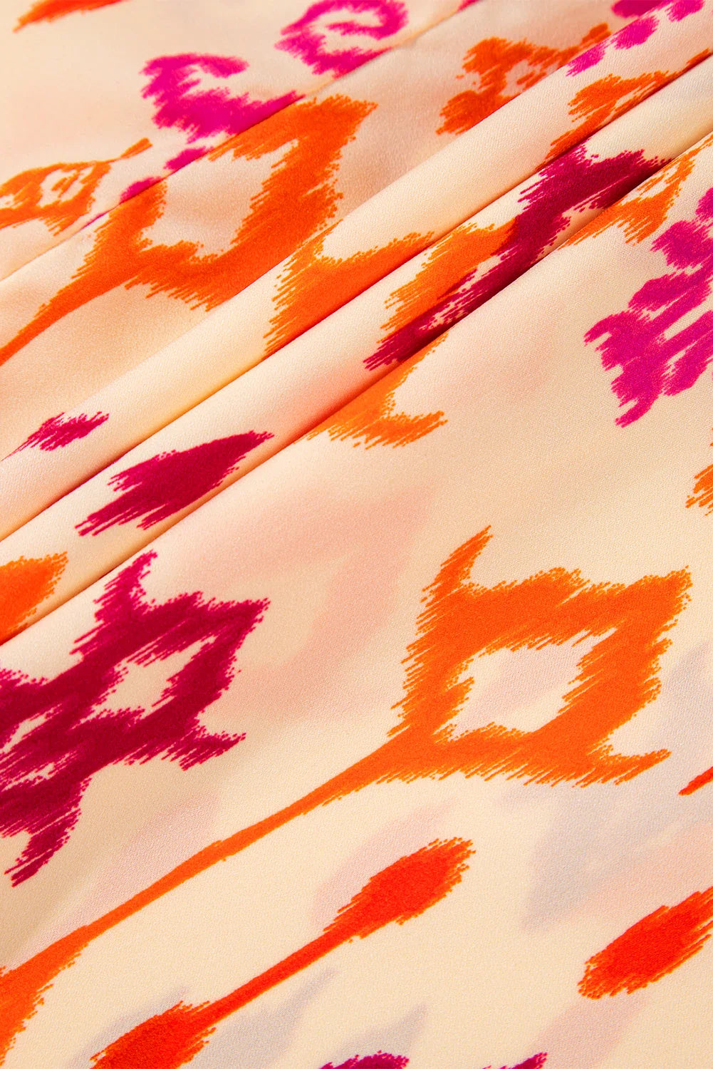 Western Abstract Geometric Long Sleeve Maxi Dress