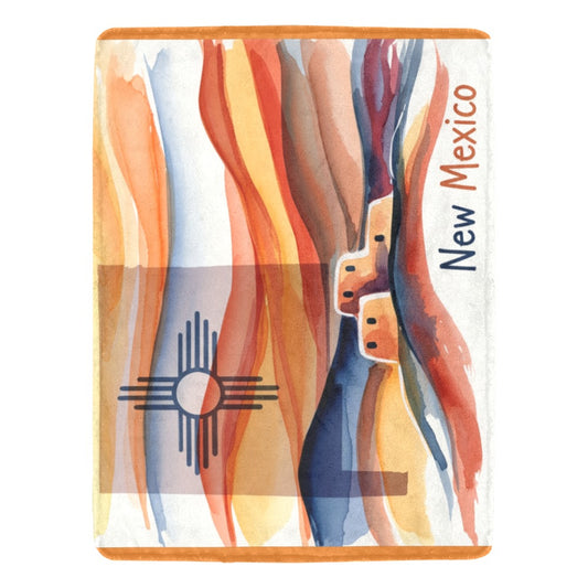New Mexico Throw Ultra-Soft Micro Fleece Blanket 60" x 80" Made in America