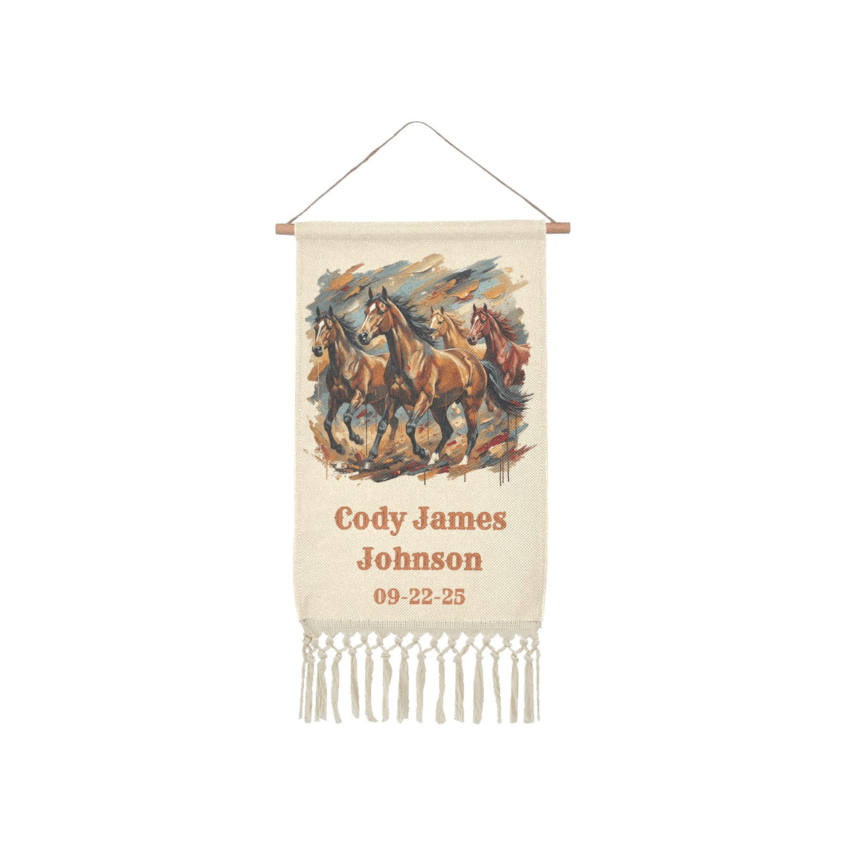Baha Ranch Personalized Baby's Room Nursery Wall Hanging Made in America