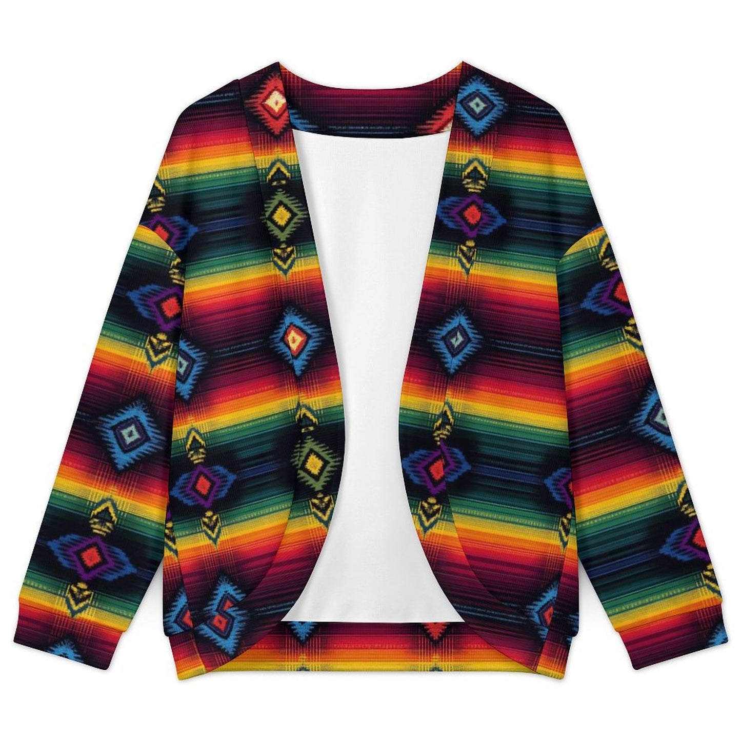 Colores de Mexico Serape Drop Shoulder Cardigan