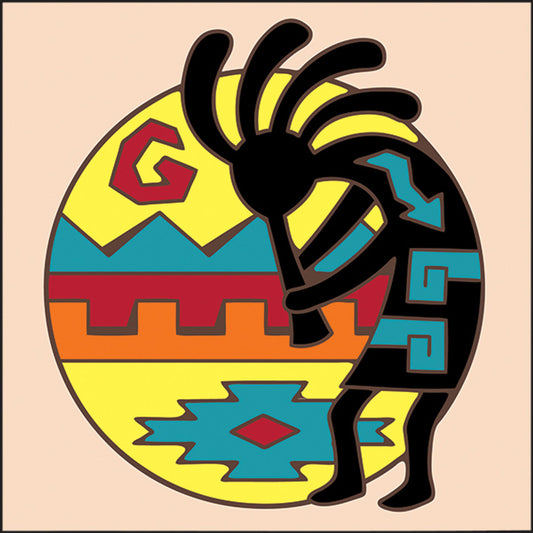 Kokopelli Sun Tile