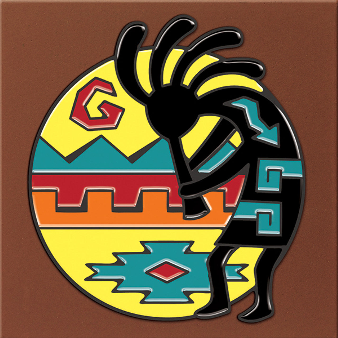Kokopelli Sun Tile
