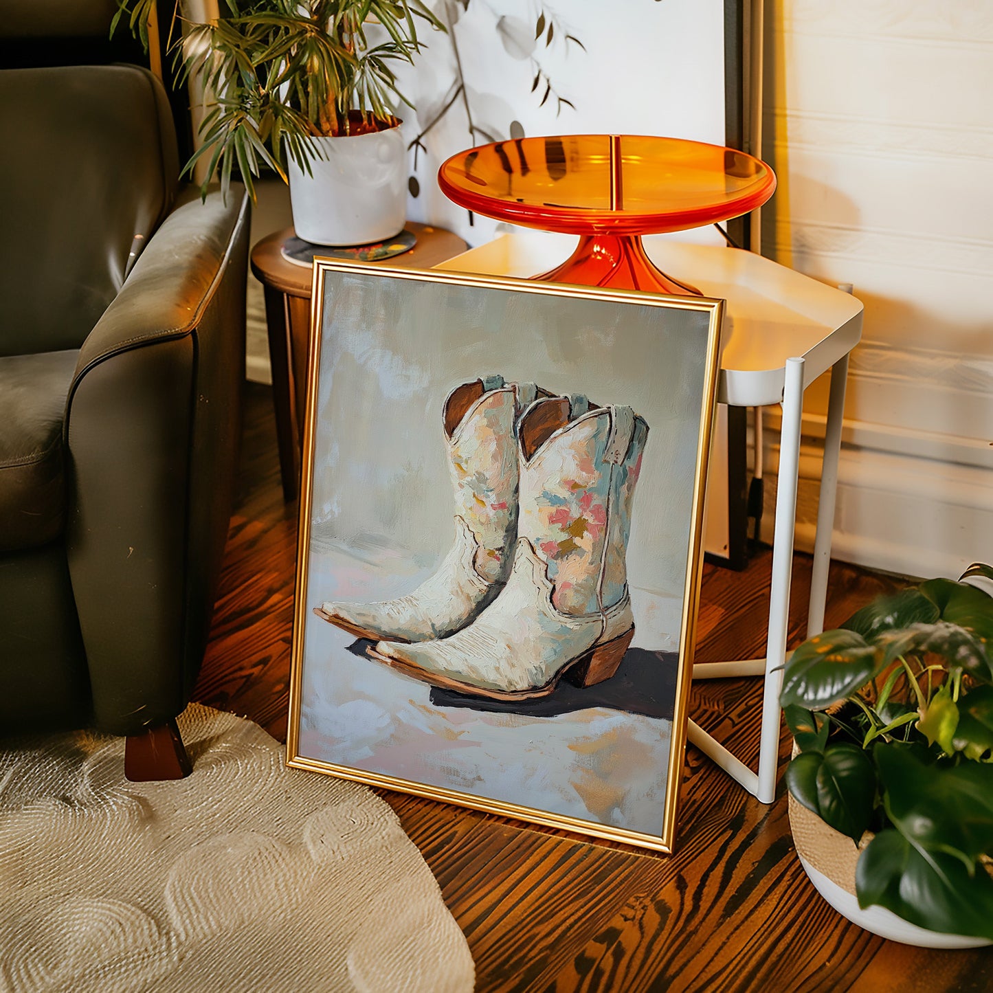 Painted Soles: Floral Cowgirl Boots