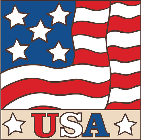 USA Flag Tile