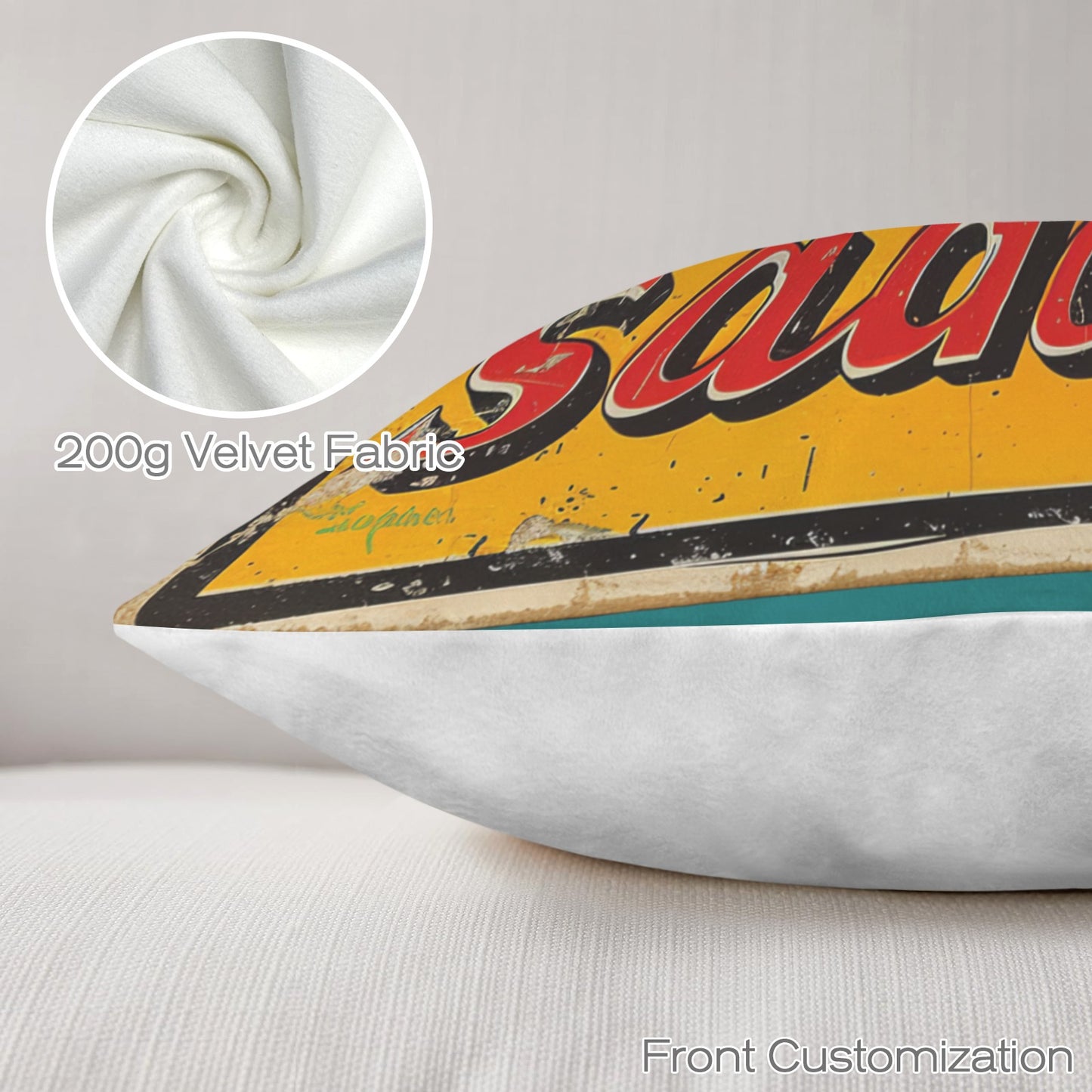 Baha Ranch Saddle Up Velvety Soft Pillow Case Made in America