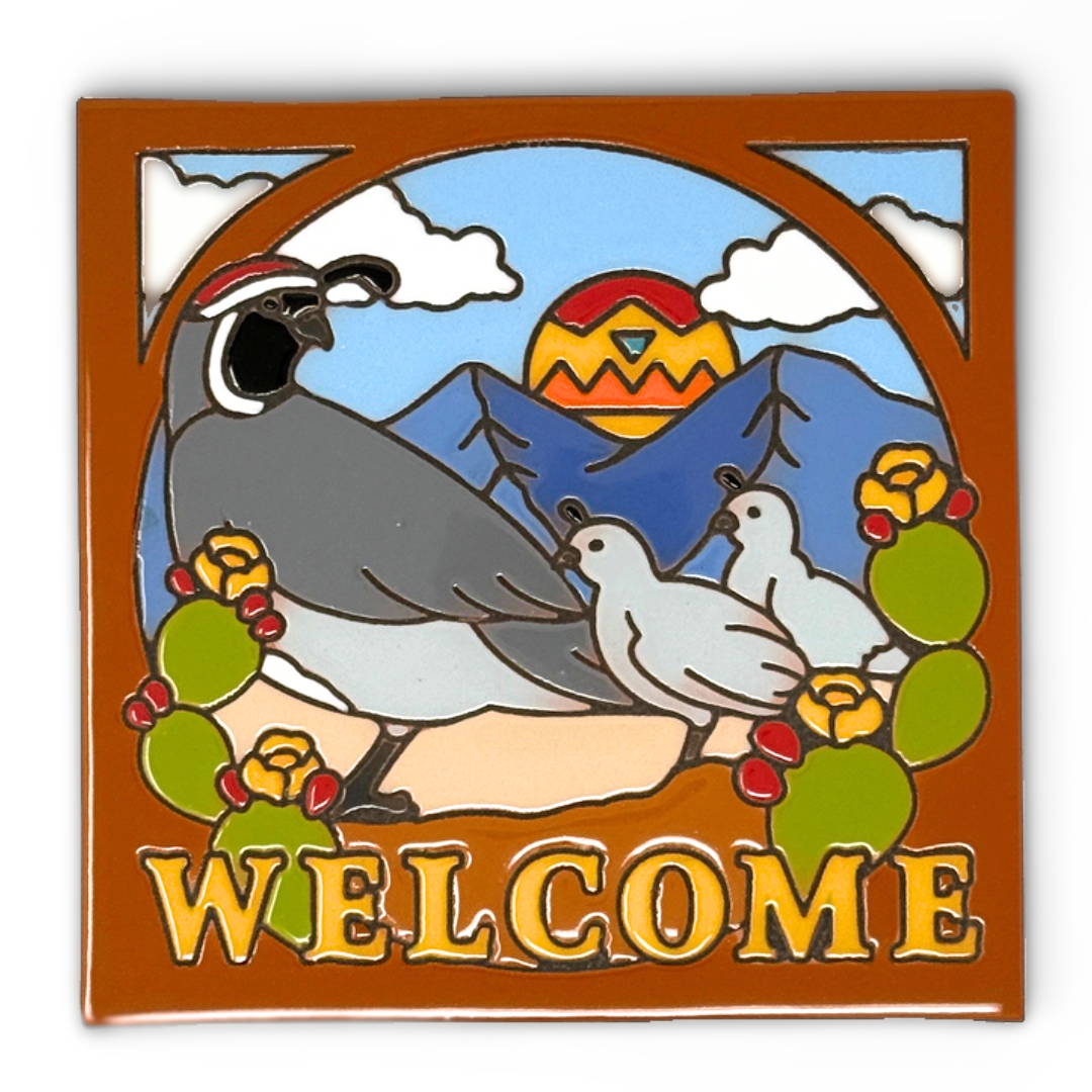 Welcome Quail Tile