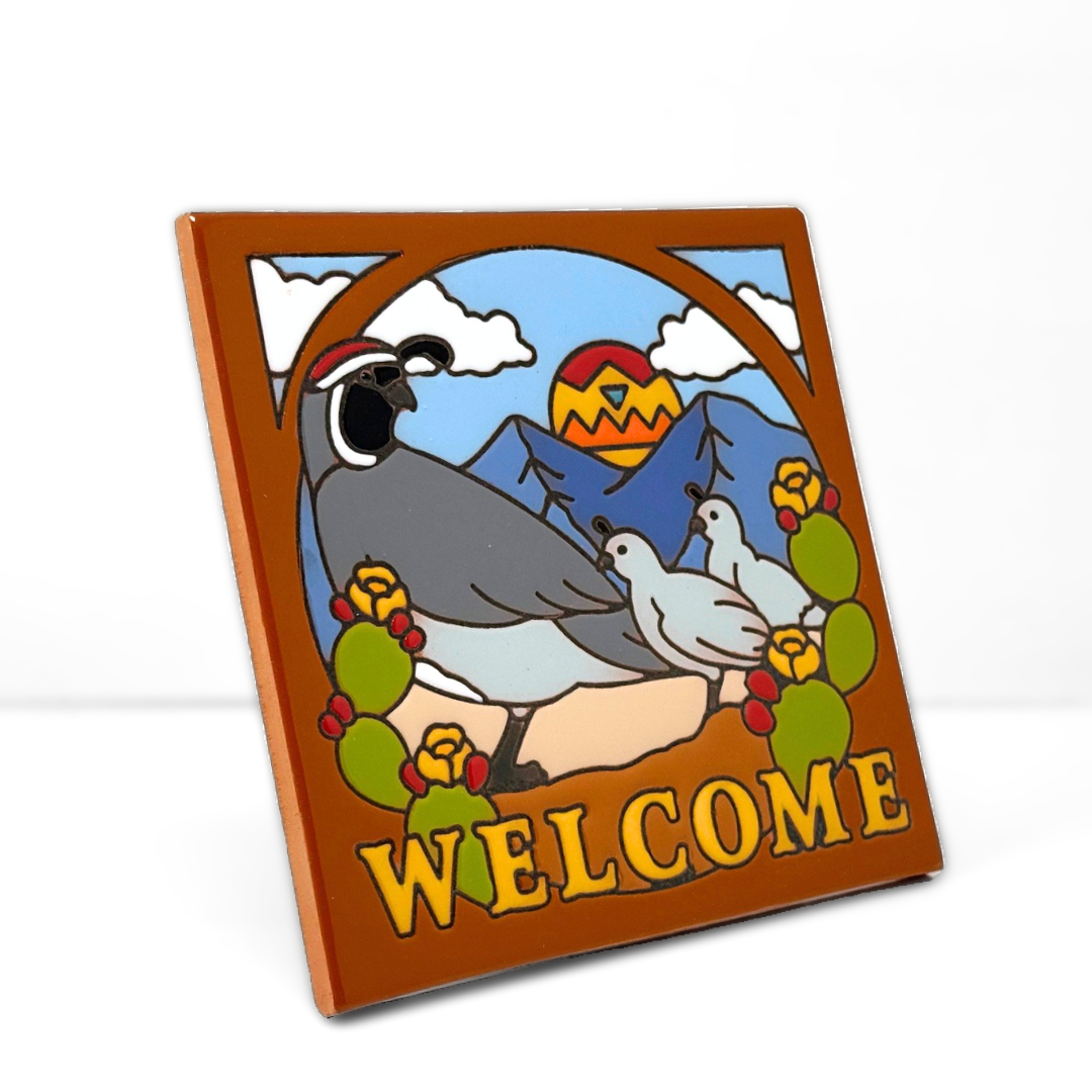 Welcome Quail Tile