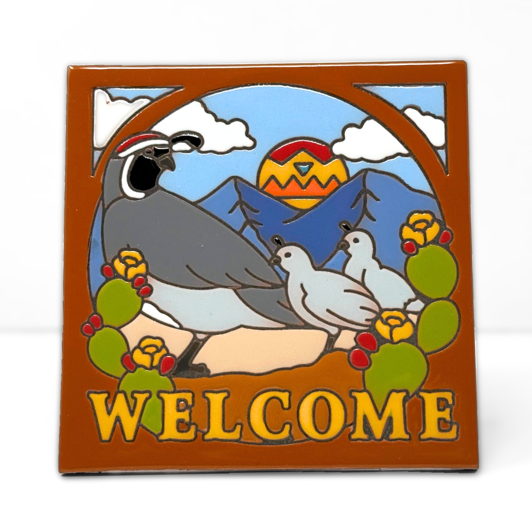 Welcome Quail Tile