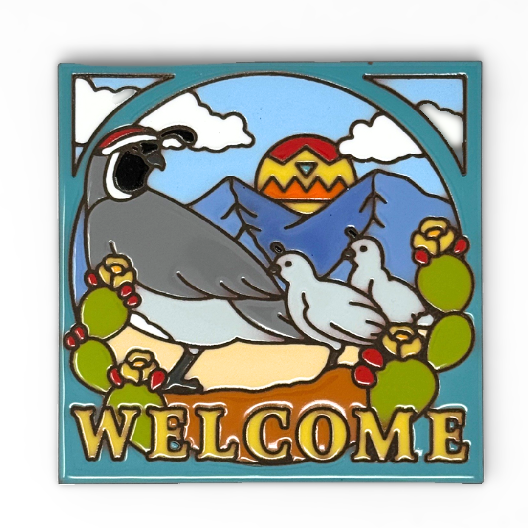 Welcome Quail Tile