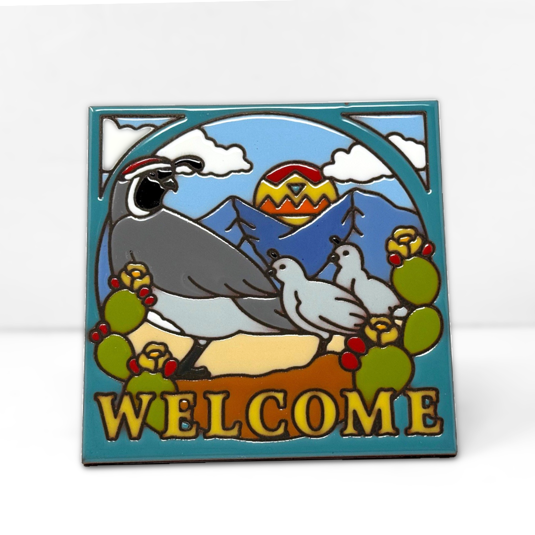 Welcome Quail Tile