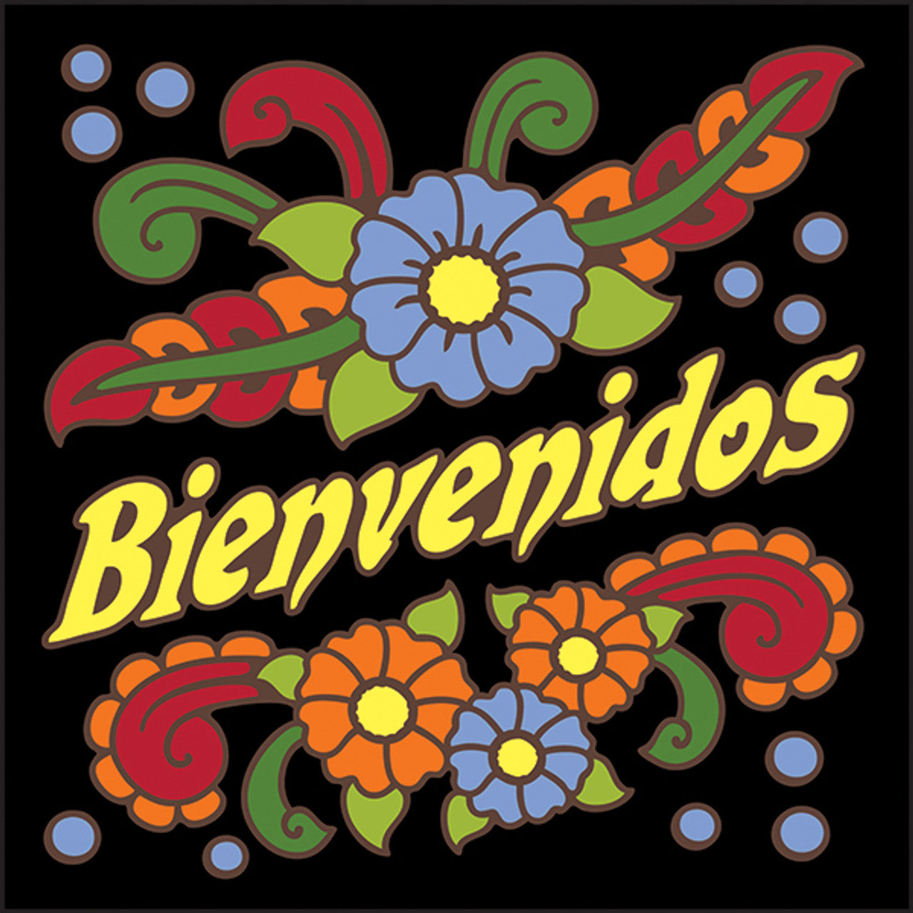 Bienvenidos Tile | Floral Welcome Sign