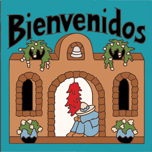 Bienvenidos Adobe Hacienda Tile | Welcome Sign