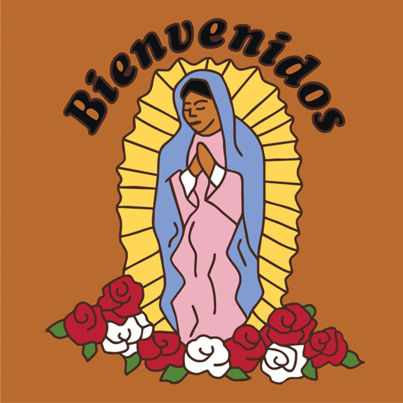 Bienvenidos "Our Lady of Guadalupe" Tile | Welcome Sign