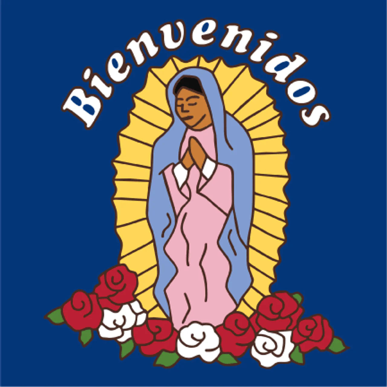 Bienvenidos "Our Lady of Guadalupe" Tile | Welcome Sign