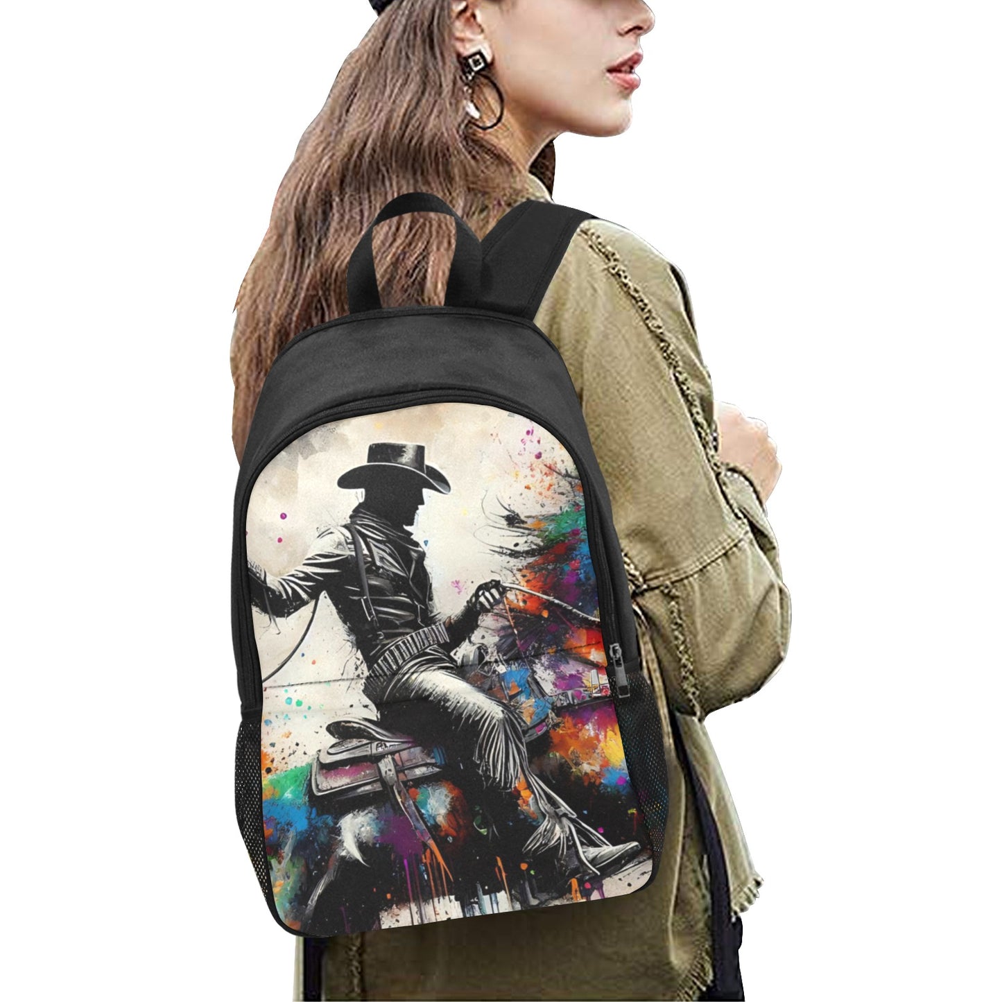 Watercolor Cowboy Backpack